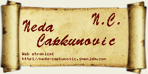 Neda Čapkunović vizit kartica